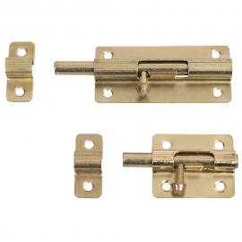 Pestillo para puerta grande 77,5mm x 36,5mm en galvanizado set completo