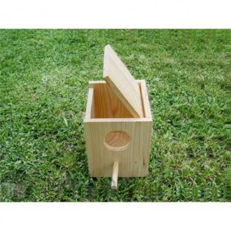 Nido de Madera para Periquito