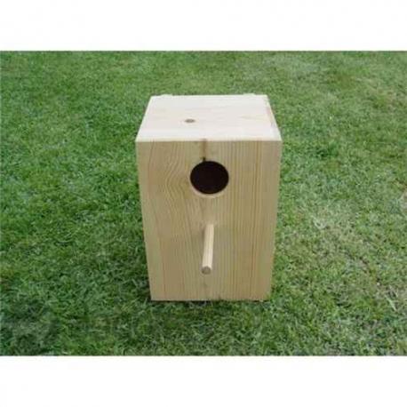 Nido de Madera para Ninfas, Cotorras y Pirrhuras