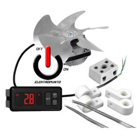 Kit para incubadoras Termostato AKO Resistencia de Hilo y Ventilador de Aspas