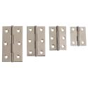 Bisagra zincada plata de 66mm con 2x3 agujeros