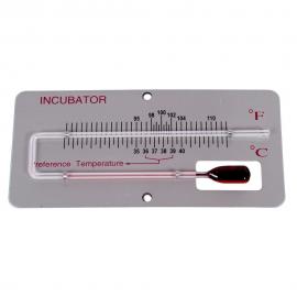 Termómetro de mercurio para incubadora con soporte en grados Celsio y Fahrenheit