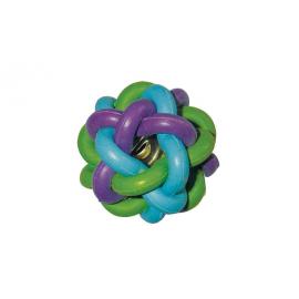 PET INTEREST Juguete para perro Pelota de goma entrelazada multicolor 6.5cm XS