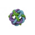 PET INTEREST Juguete para perro Pelota de goma entrelazada multicolor 9.5 cm L