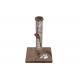 PET INTEREST RASCADOR PARA GATO DE BASE CUADRADA 31X31X48 TONOS MARRONES