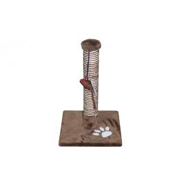 PET INTEREST RASCADOR PARA GATO DE BASE CUADRADA 31X31X48 TONOS MARRONES