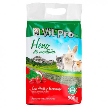 Heno de Montaña VIT PRO 500gr Con Menta y Escaramujo
