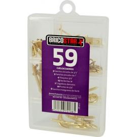 CAJA 59 PCS CUELGACUADROS SURTIDO 