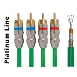 Cable RCA 4 Canales 5M VERDE 
