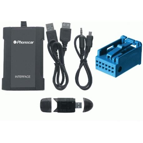 Interface entrada Auxiliar BMW desde 2000 12PIN USB 