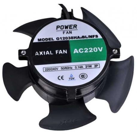 VENTILADOR 120x120x38 mm 230V AC SIN CARCASA SUCCION